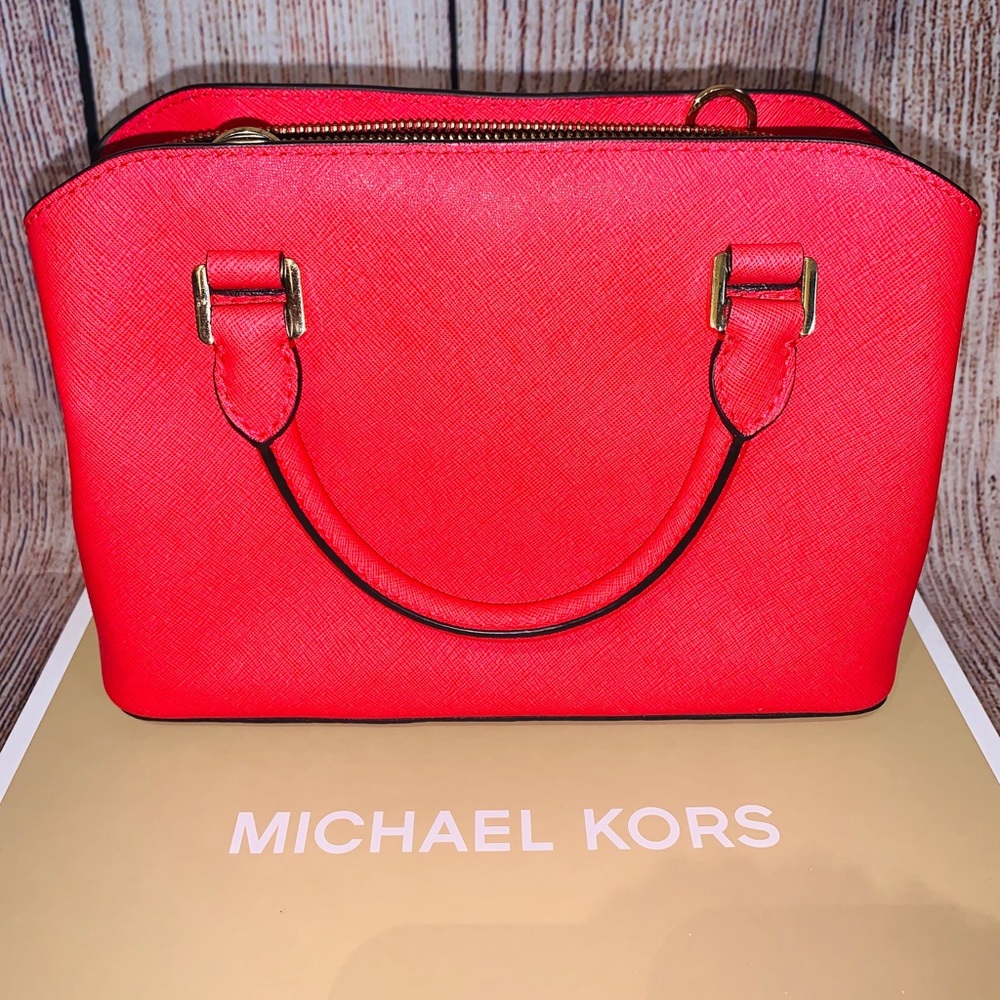 Michael Kors Satchel in Coral - Picture 3 of 5